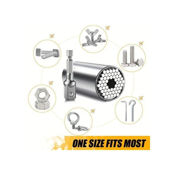 Cheie tubulara universala 1/4"-3/4", cu adaptor, Goodyear, GY901866 — imaginea 5