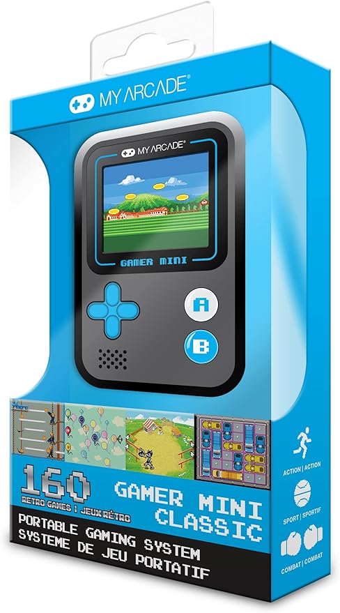 Consola portabila, My Arcade, DGUN-3926, Albastru/Gri