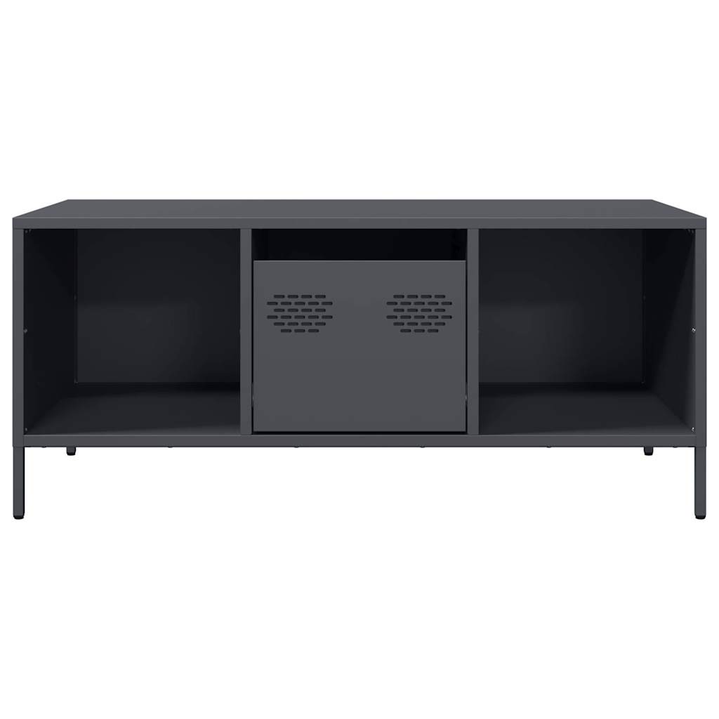 Masuta de cafea, antracit 101,5x50x43,5 cm otel laminat la rece — imaginea 4