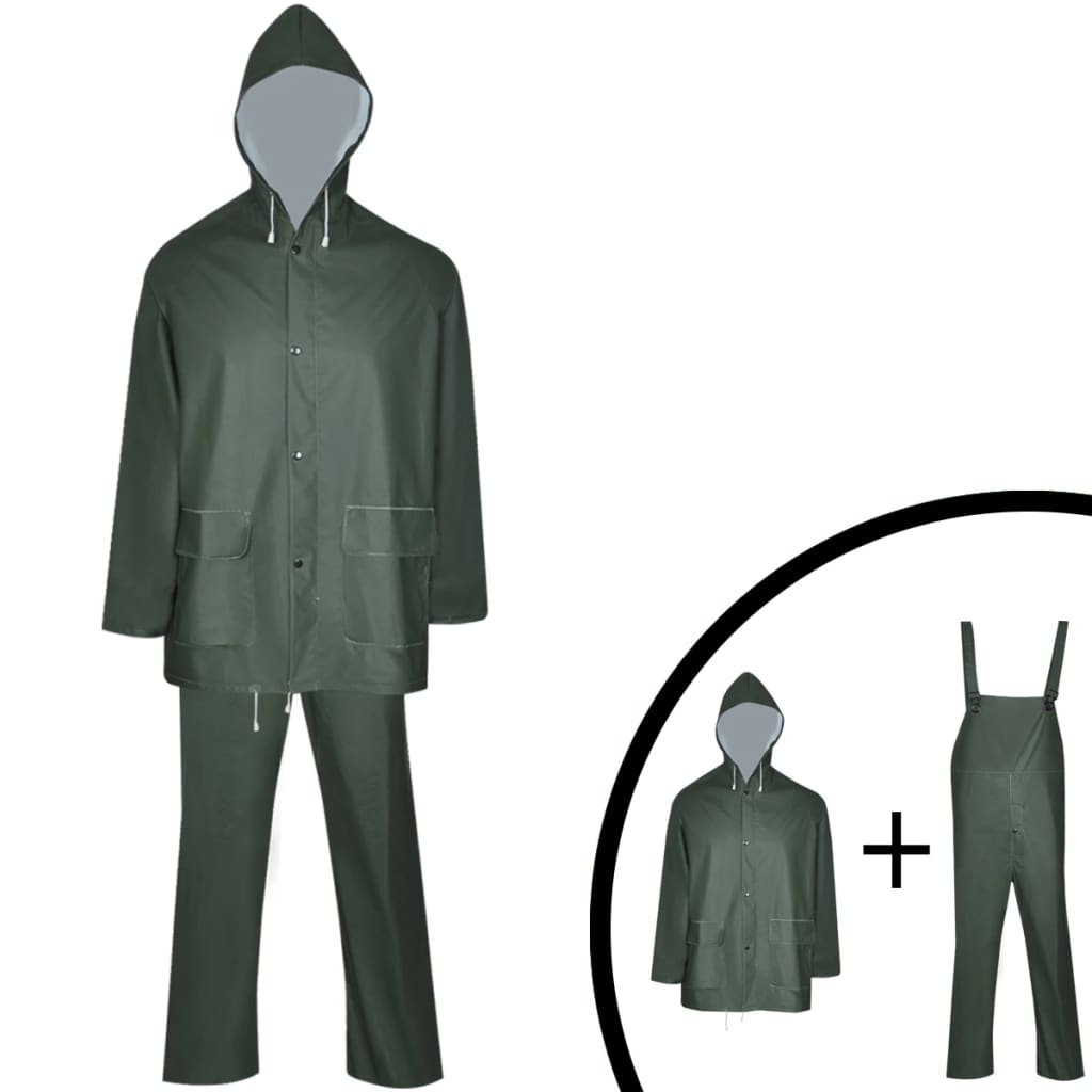 Costum de ploaie impermeabil cu gluga