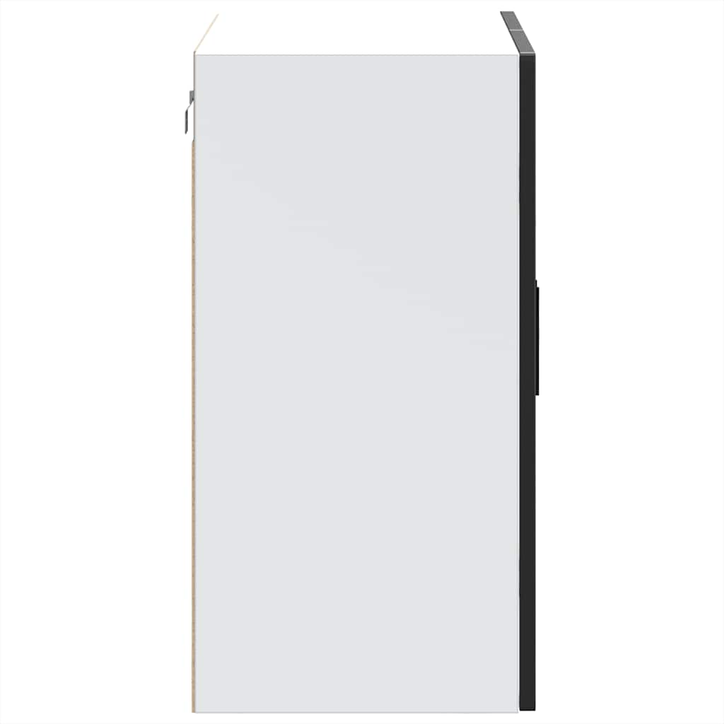 Dulap de bucatarie cu usa din sticla „Porto” negru, model 1x dulap de perete din sticlă (2 uși), mărime 80x31x60 cm — imaginea 8