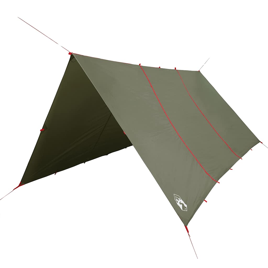 Prelata de camping, verde masliniu, 451x420 cm, impermeabila