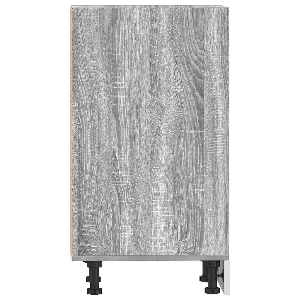 Dulap inferior, gri sonoma, 30x44,5x81,5 cm, lemn prelucrat — imaginea 5