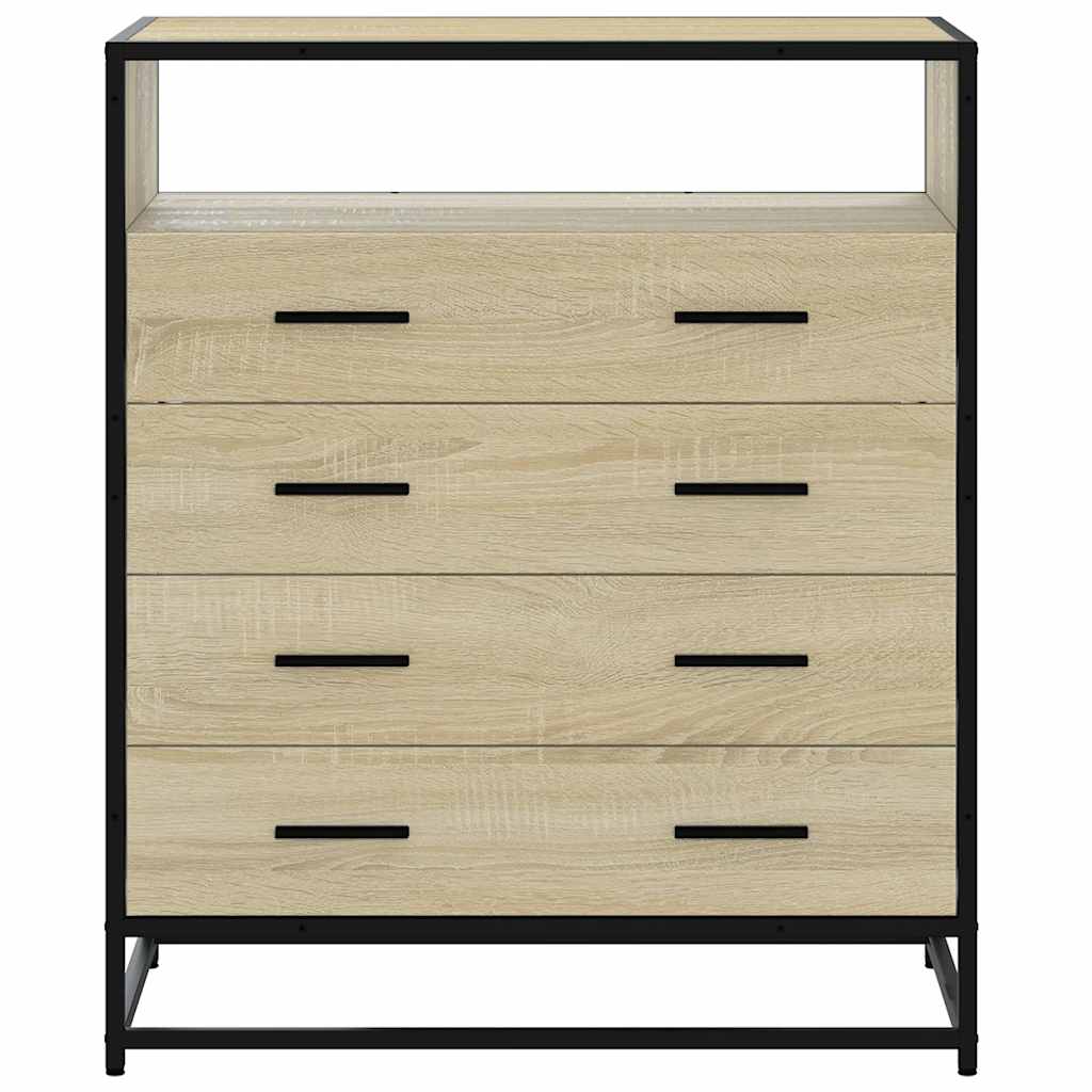 Dulap cu sertare, stejar sonoma, 70x41x70 cm, lemn compozit — imaginea 4