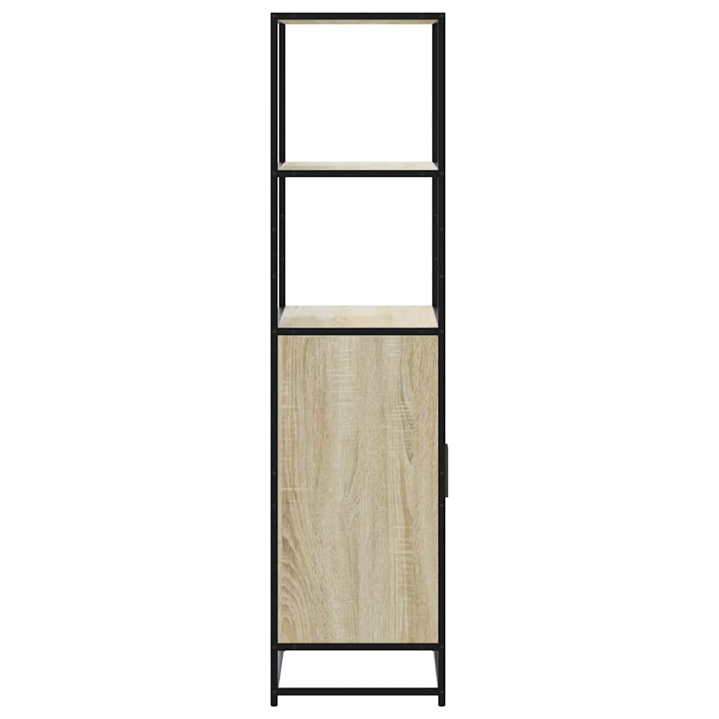 Dulapuru Stejar Sonoma 68x35x139 cm lemn si metal prelucrat — imaginea 5