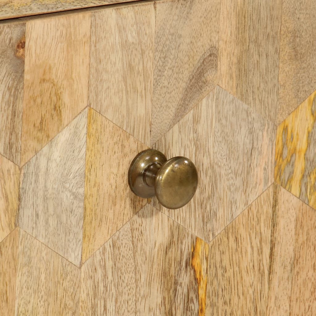 Dulap cu sertar, 70x35x70 cm, lemn masiv de mango — imaginea 8