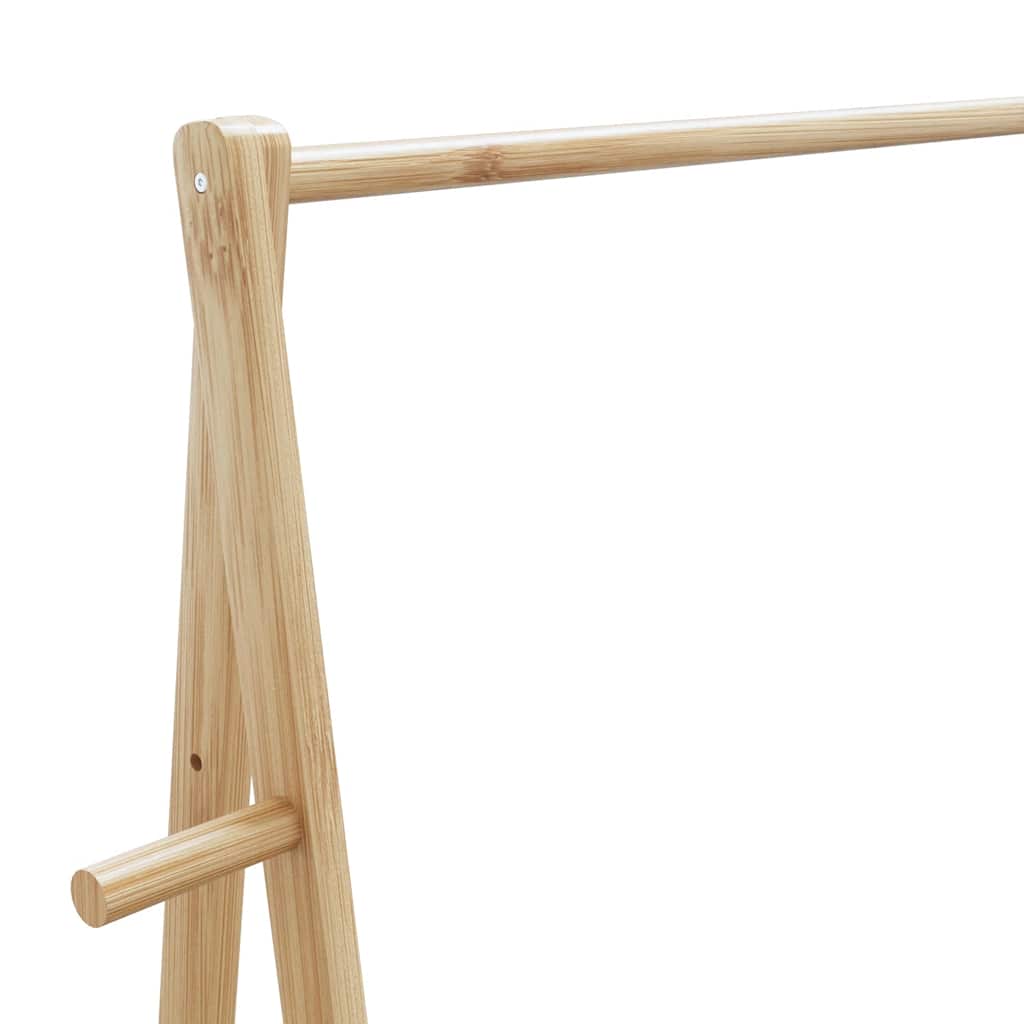 Suport pentru haine cu rafturi și roti 132x45,5x155,5 cm țesătură — imaginea 7