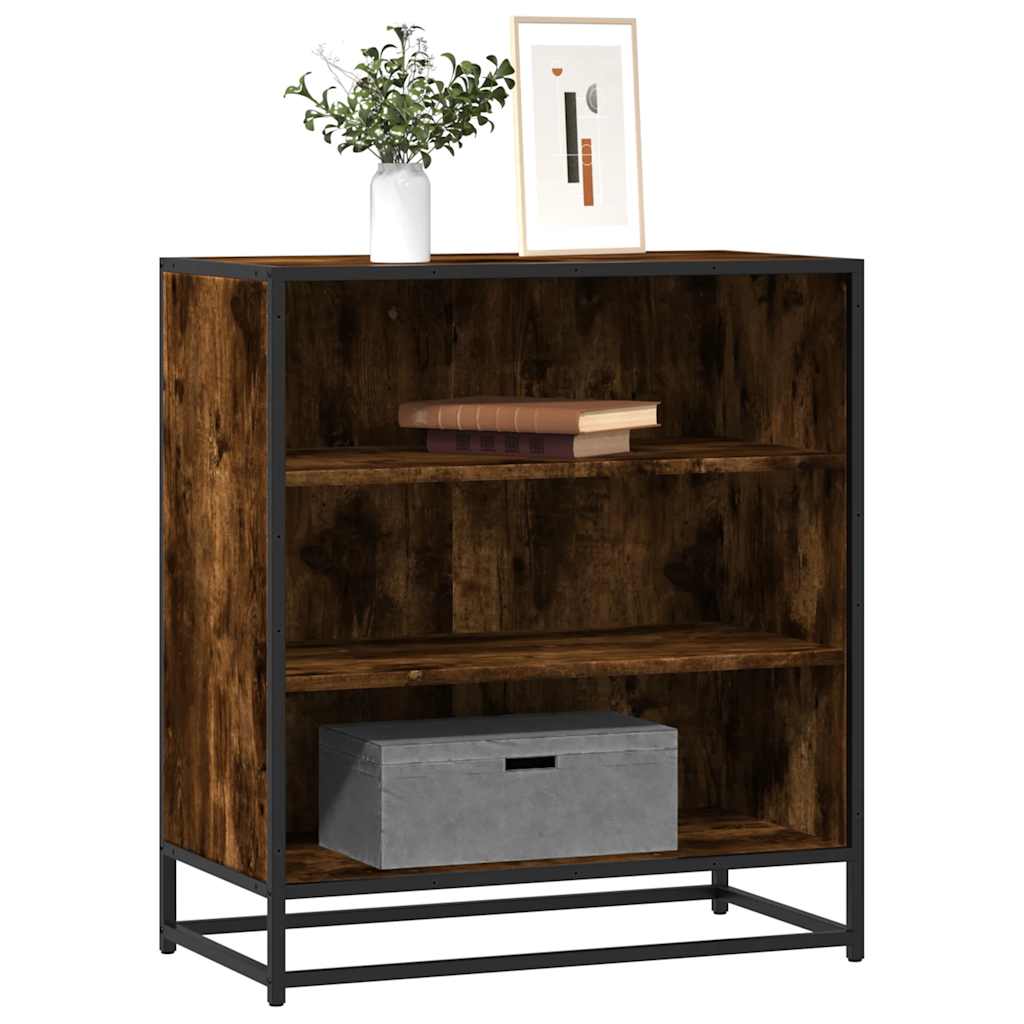 Dulap, stejar fumuriu, 68x35x76 cm, lemn prelucrat si metal — imaginea 2