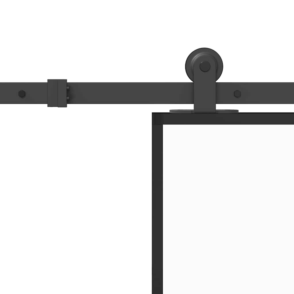 Usa glisanta cu set de feronerie sticla temperata si aluminiu — imaginea 6