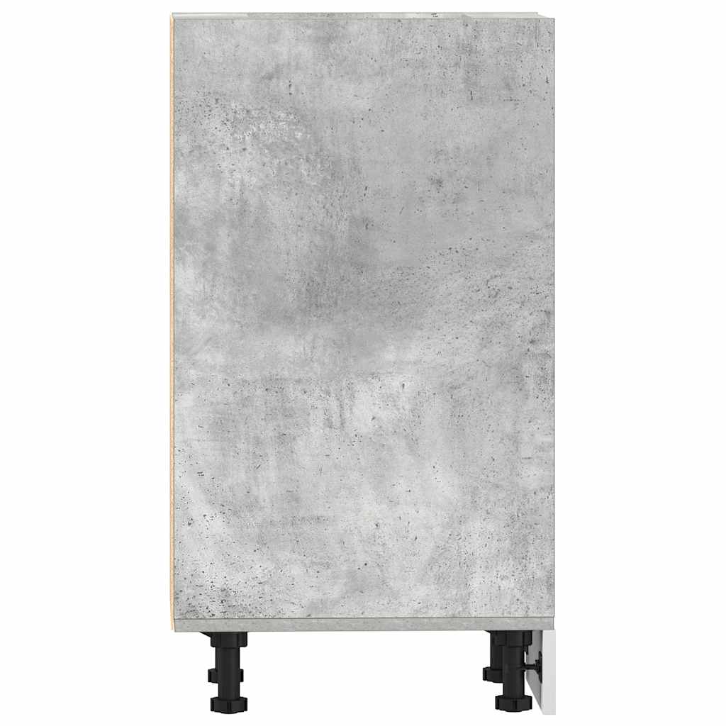 Dulap inferior, gri beton, 40x44,5x81,5 cm, PAL — imaginea 5