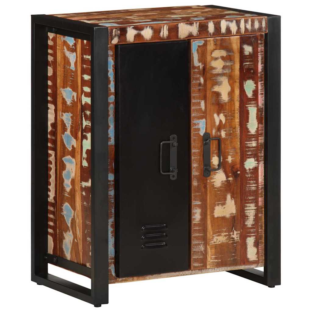Bufeta multicolor 55x35x70 cm lemn masiv recuperat — imaginea 4