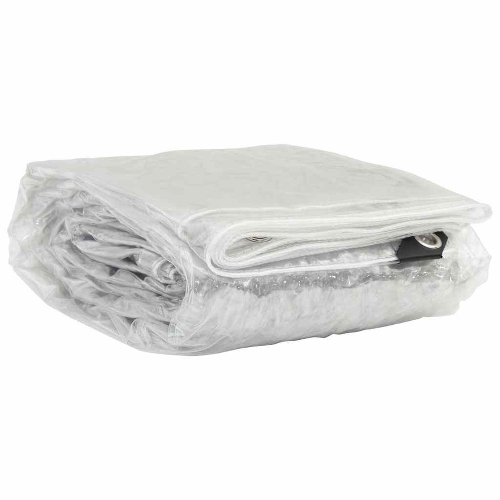 Prelata transparenta cu ochiuri 3x8 m PVC — imaginea 3