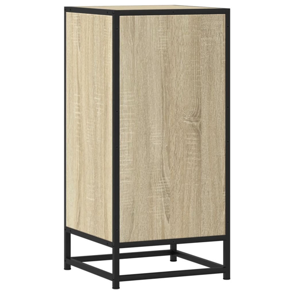 Dulap, stejar sonoma, 35,5x35x76 cm, lemn prelucrat si metal — imaginea 6
