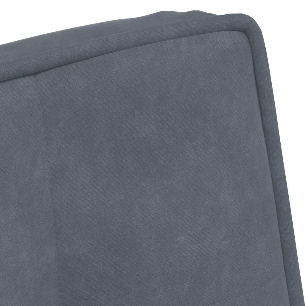 Scaun de relaxare gri inchis 64x74x84 cm catifea — imaginea 7