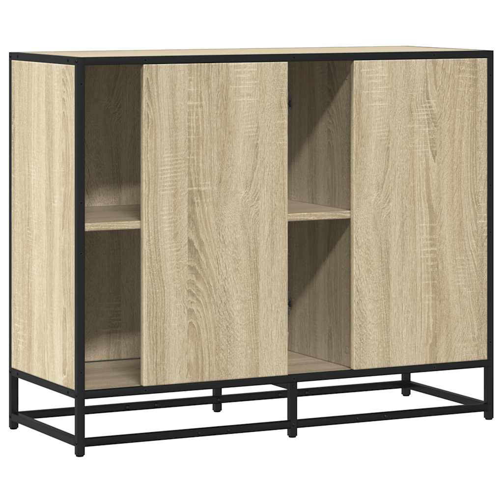 Dulap, stejar sonoma, 92x35x76 cm, lemn prelucrat — imaginea 6