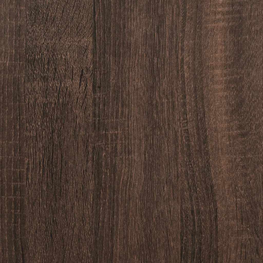 Masuta consola, stejar maro, 90x35x80 cm, lemn prelucrat — imaginea 9