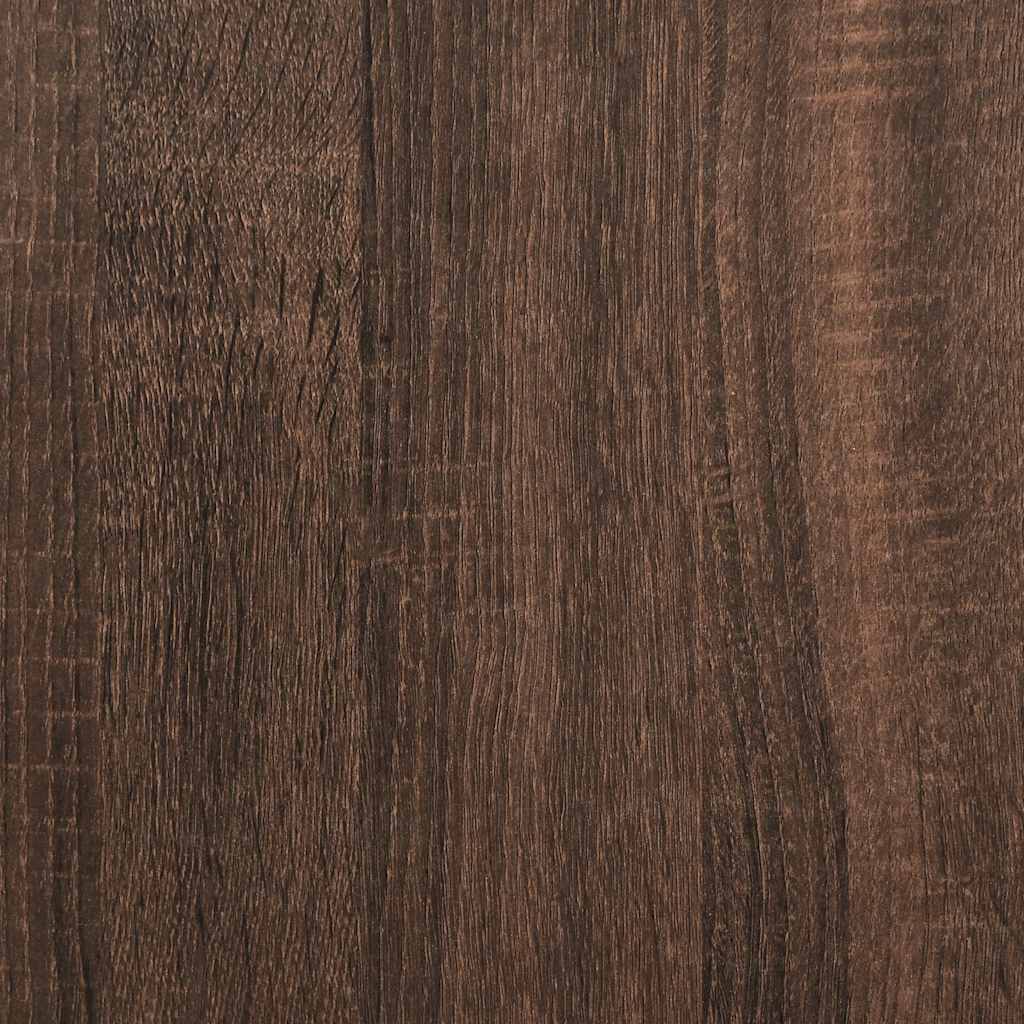 Birou cu rafturi, stejar maro, 100x45x140 cm, lemn compozit — imaginea 8