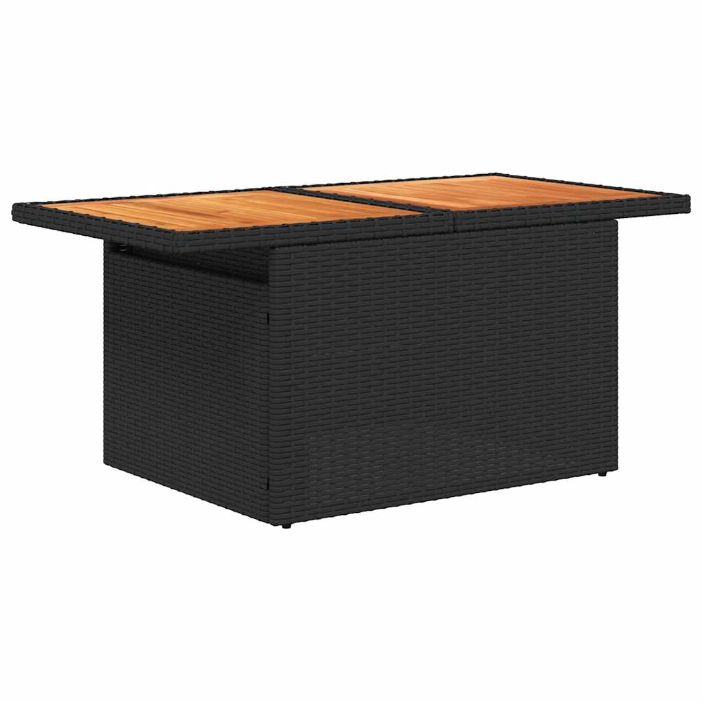 Set mobilier de gradina cu perne, 5 piese,poliratan/lemn acacia — imaginea 6