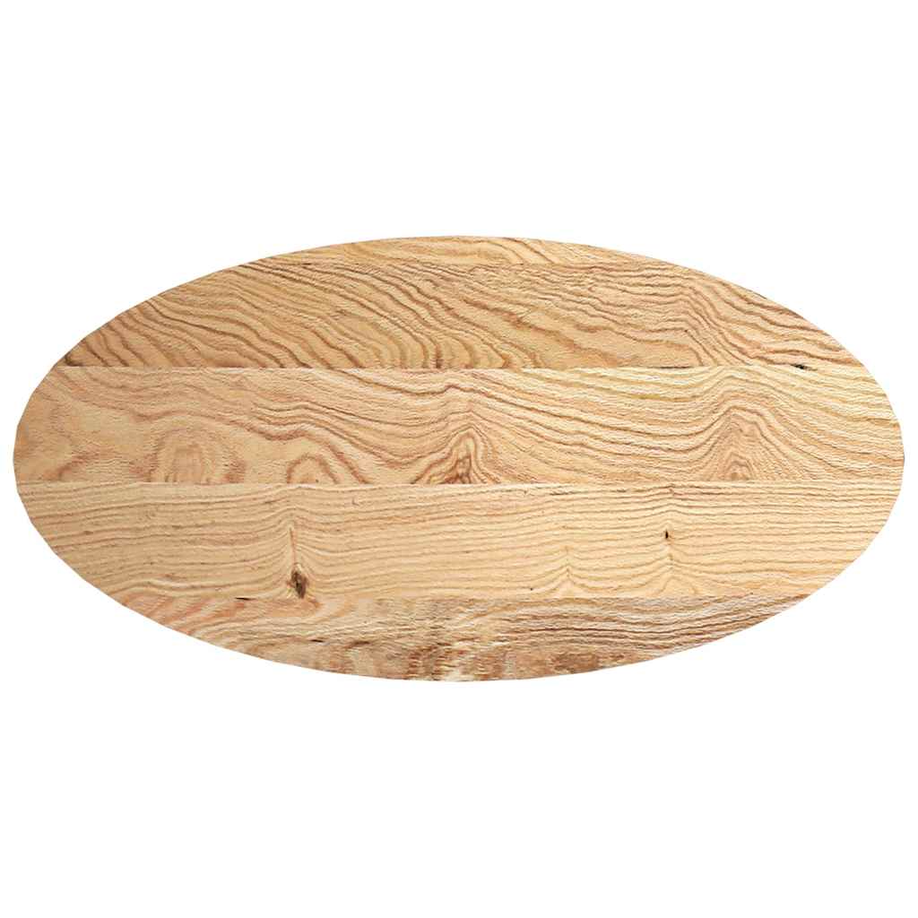Blat de masa 120x60x2 cm lemn masiv de stejar oval