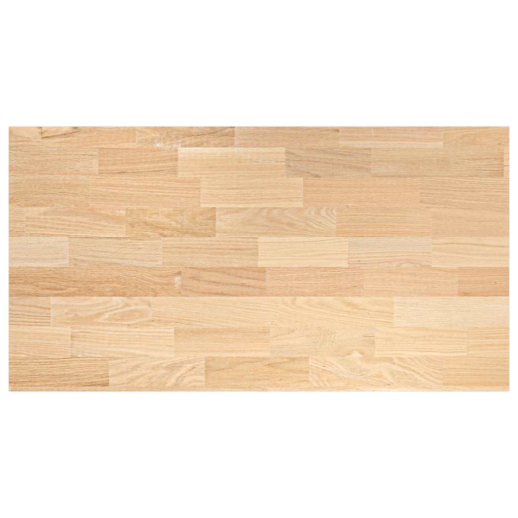 Blat de bucatarie Lemn masiv de stejar dreptunghiular, mărime 120x63.5x2.7 cm