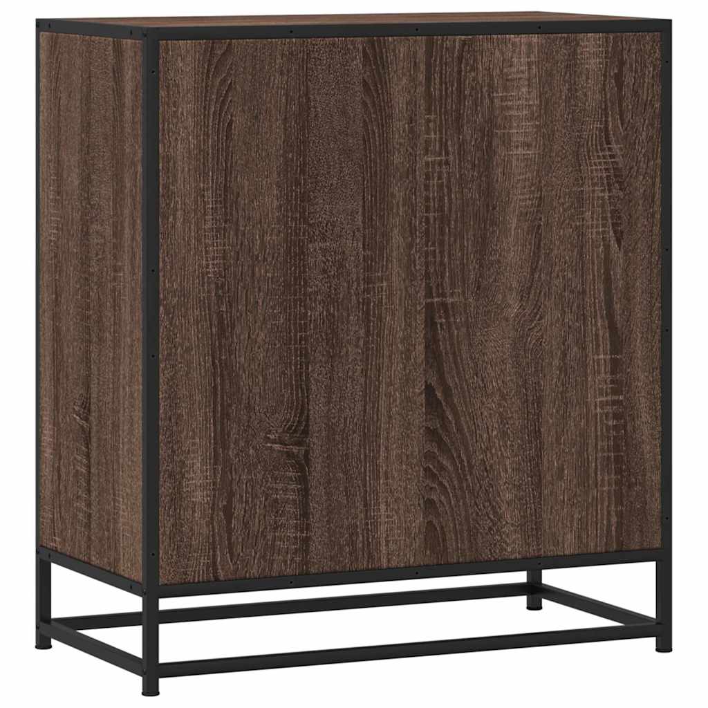 Dulap, stejar maro, 68x35x76 cm, lemn prelucrat si metal — imaginea 7