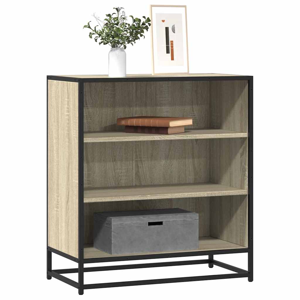 Dulap, stejar sonoma, 68x35x76 cm, lemn prelucrat si metal — imaginea 2