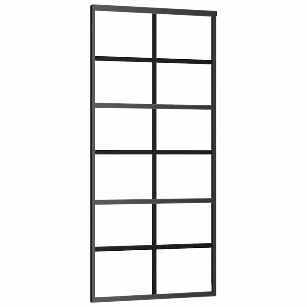 Usa glisanta cu set feronerie, 90x205 cm, sticla ESG/aluminiu — imaginea 4
