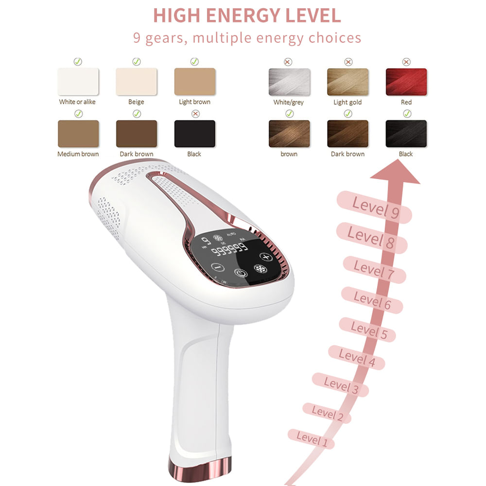 Epilator IPL BHRL-04,epilare definitiva fara durere, rejuvenare corporala, 9 trepte de intensitate - 2 | YEO