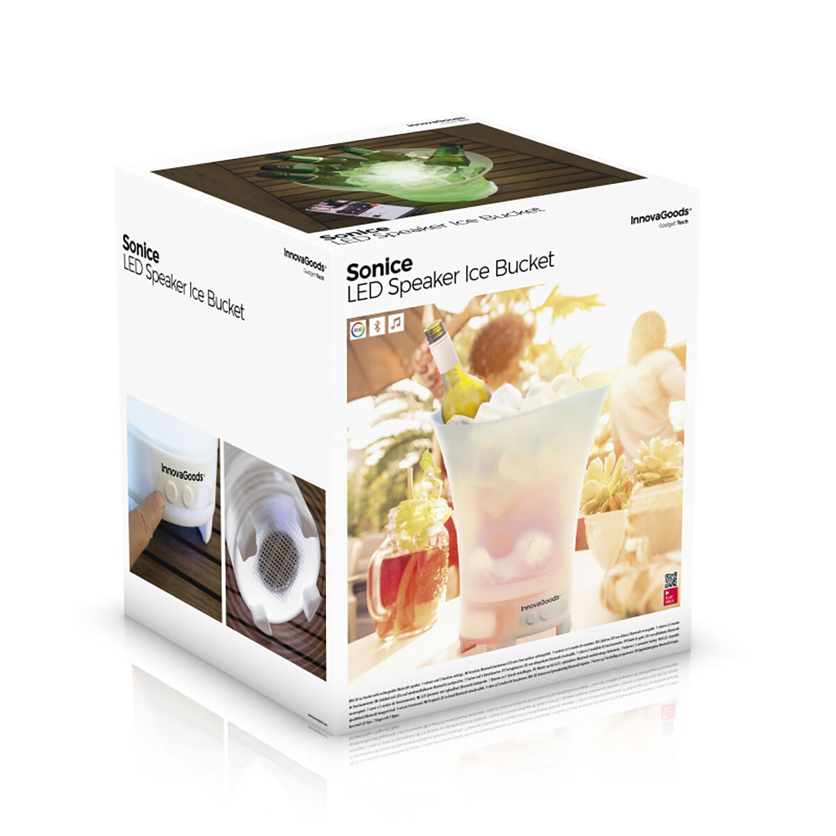Frapiera LED cu boxa reincarcabila Sonice InnovaGoods - 1 | YEO