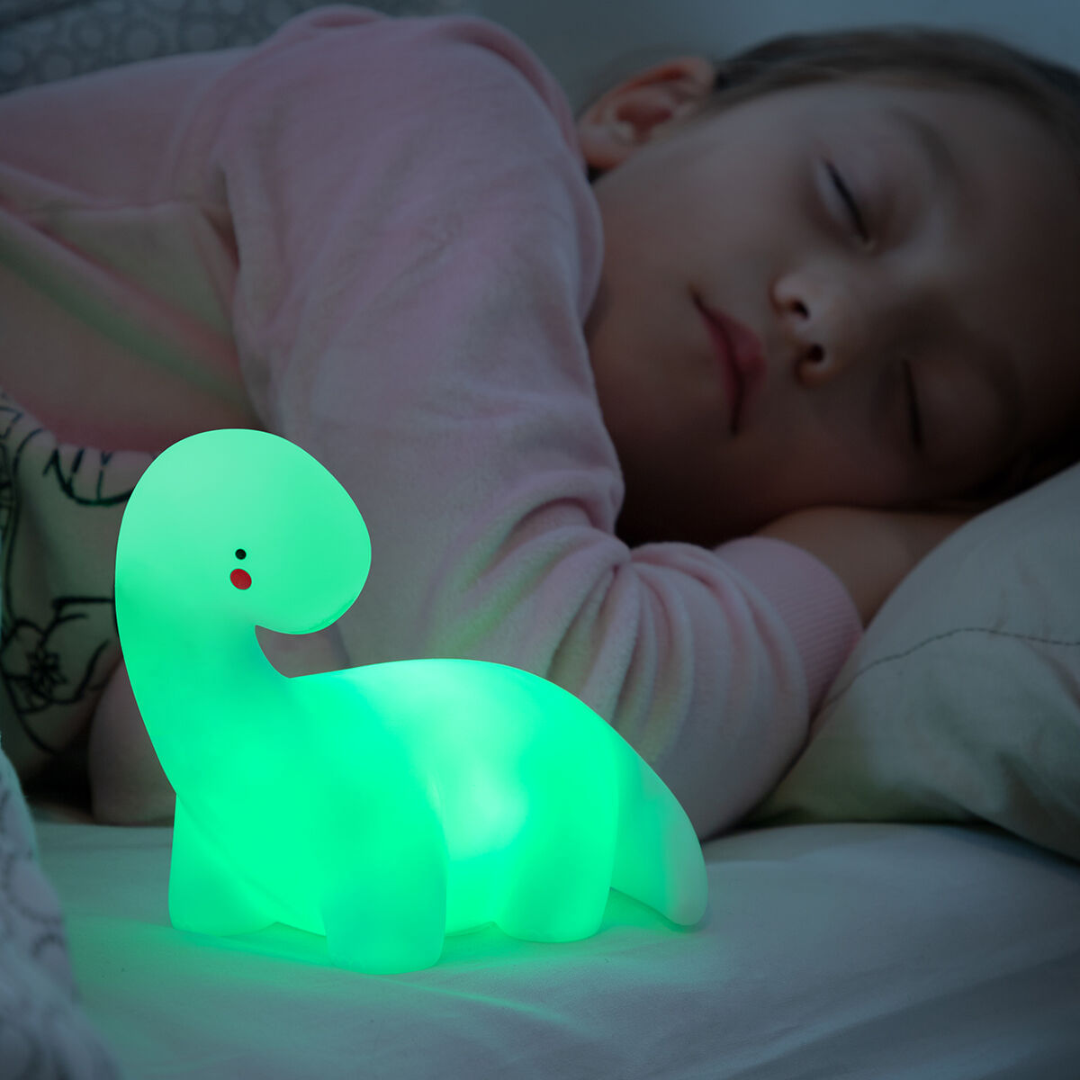 Lampa dinozaur LED multicolor Lightosaurus InnovaGoods