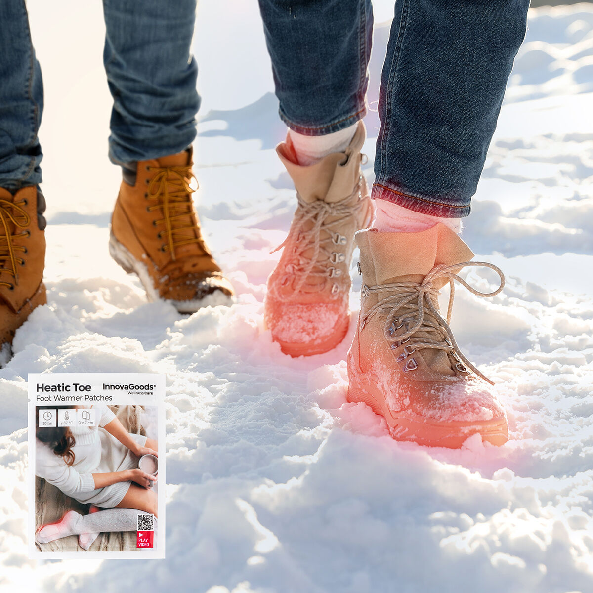 Plasturi pentru incalzirea picioarelor Heatic Toe InnovaGoods 10 Unitati