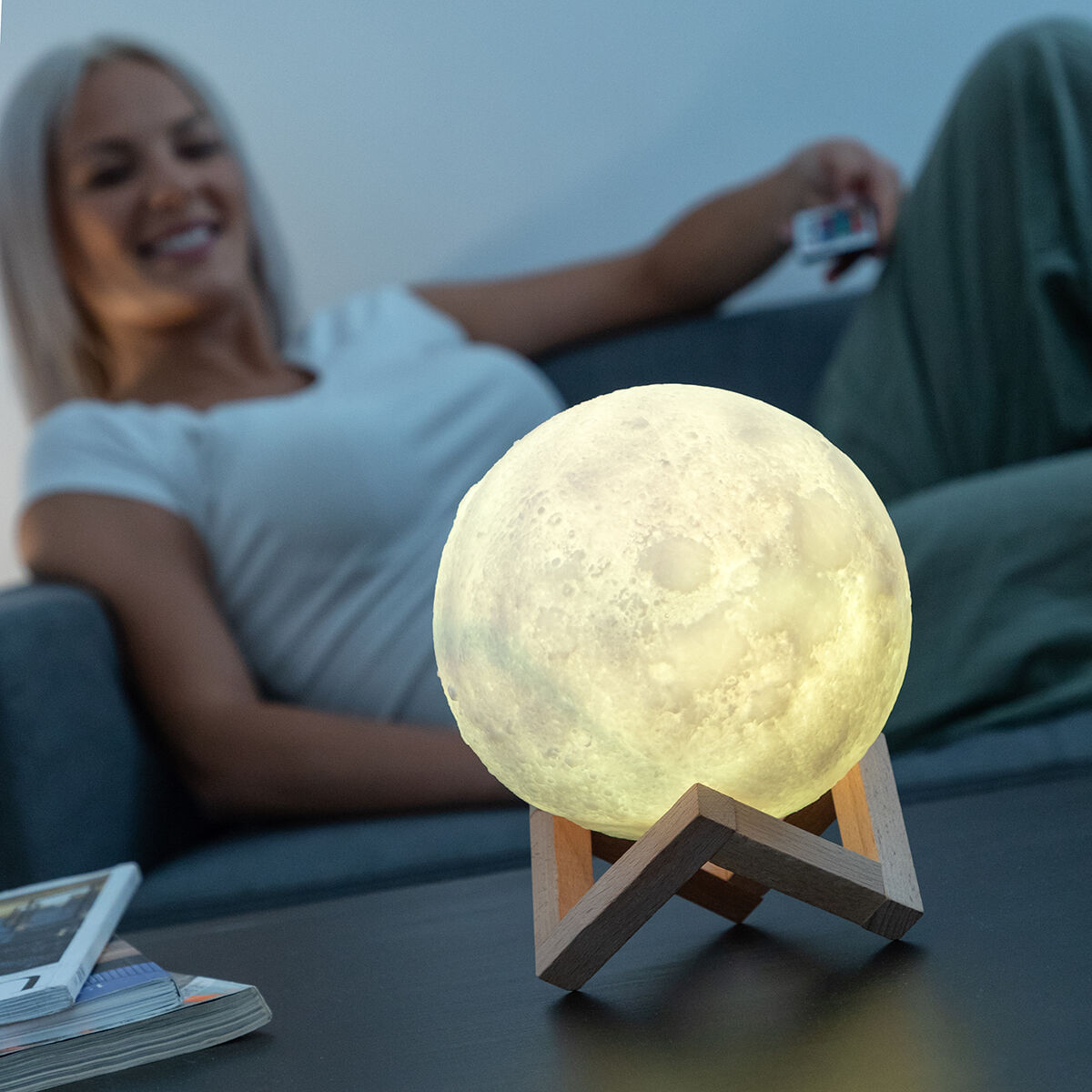 Lampa LED Reincarcabila Luna Moondy InnovaGoods