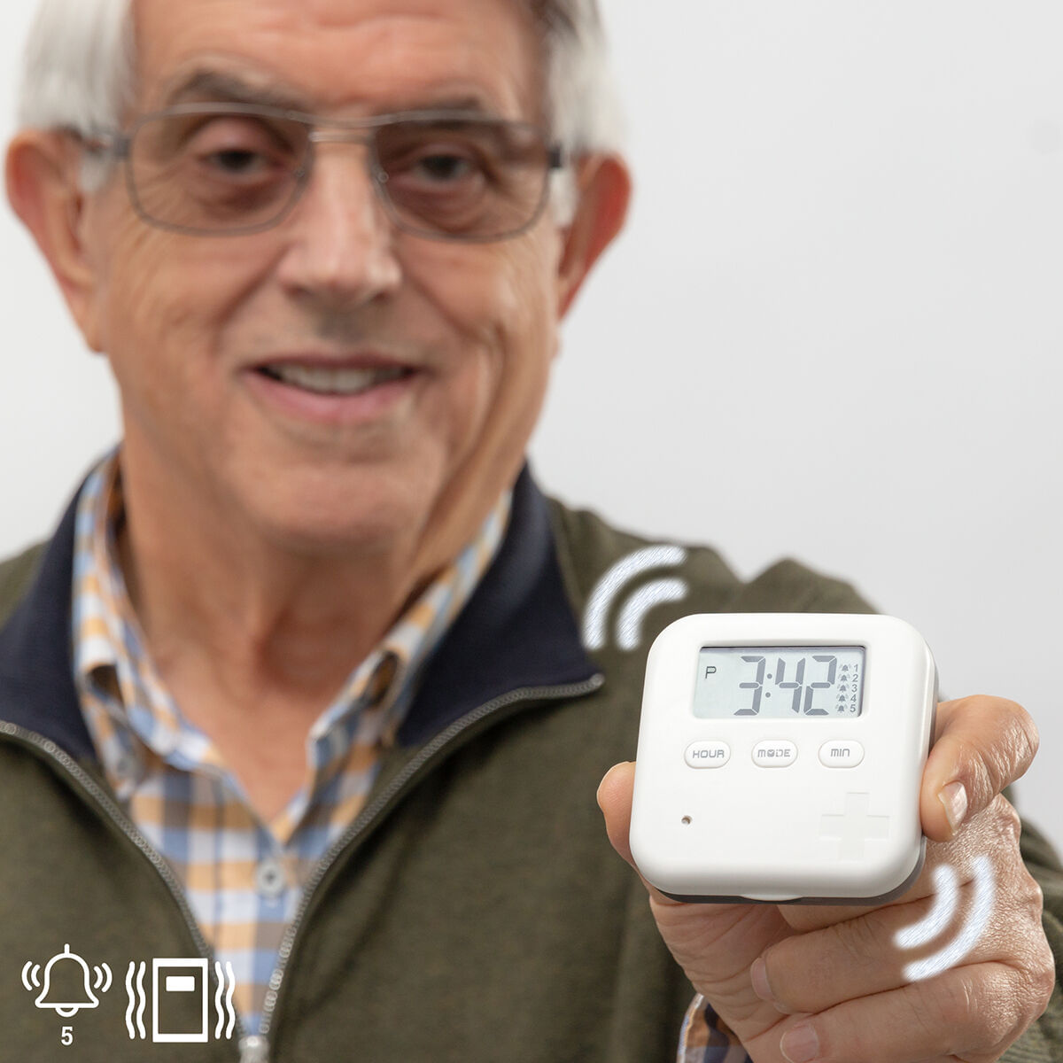 Cutie electronica inteligenta pentru pastile Pilly InnovaGoods
