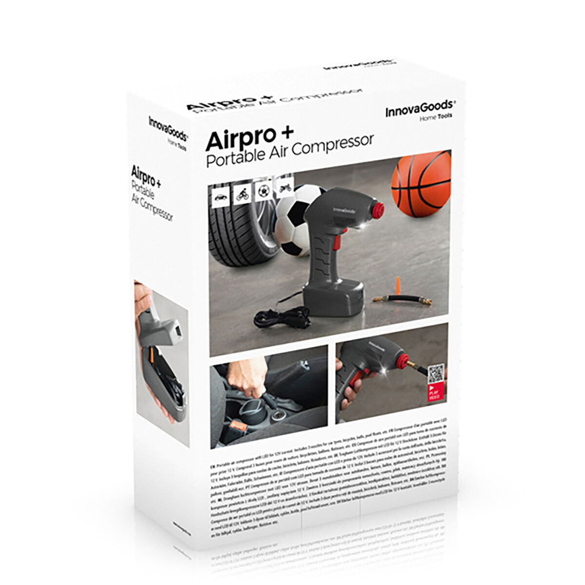 Compresor de aer portabil cu LED Airpro+ InnovaGoods - 1 | YEO