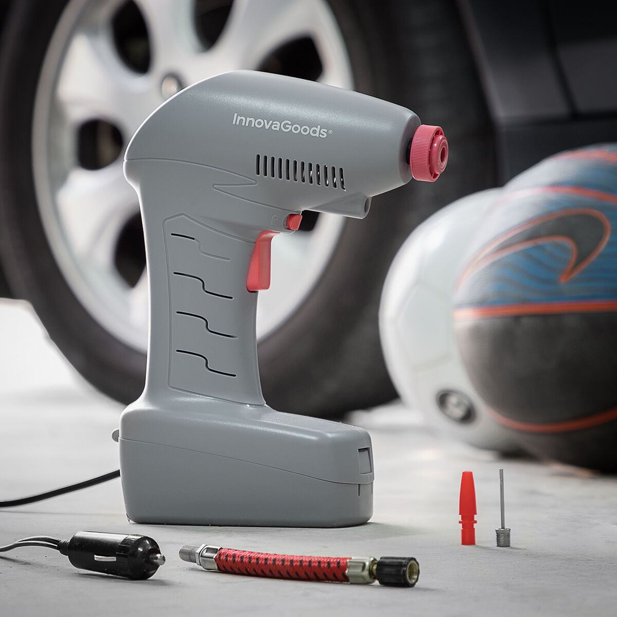 Compresor de aer portabil cu LED Airpro+ InnovaGoods - 4 | YEO