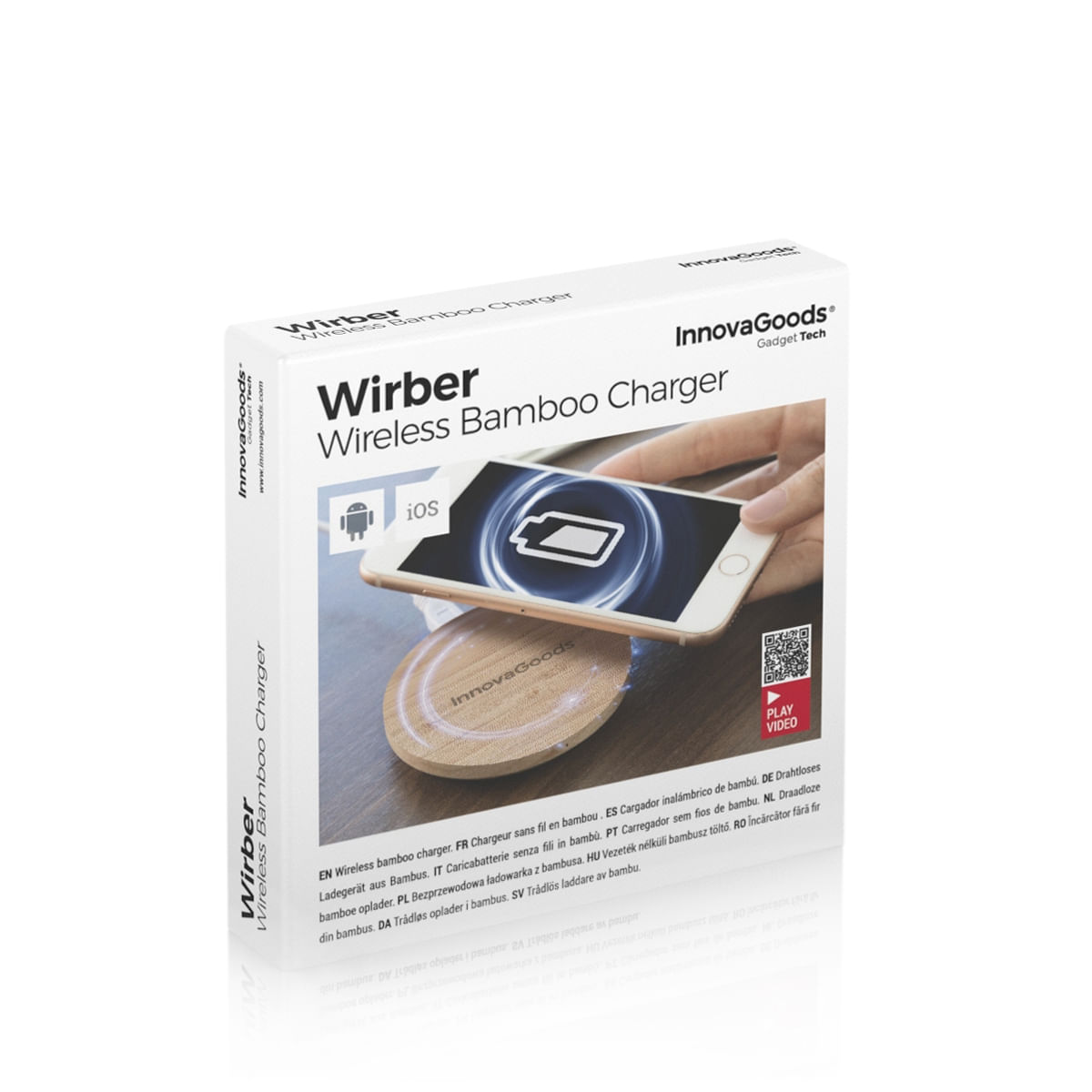 Incarcator wireless din bambus Wirber InnovaGoods - 1 | YEO