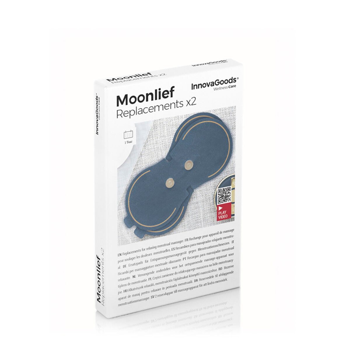 Plasturi de inlocuire pentru aparatul de masaj relaxant menstrual Moonlief InnovaGoods (Pachet de 2) - 1 | YEO