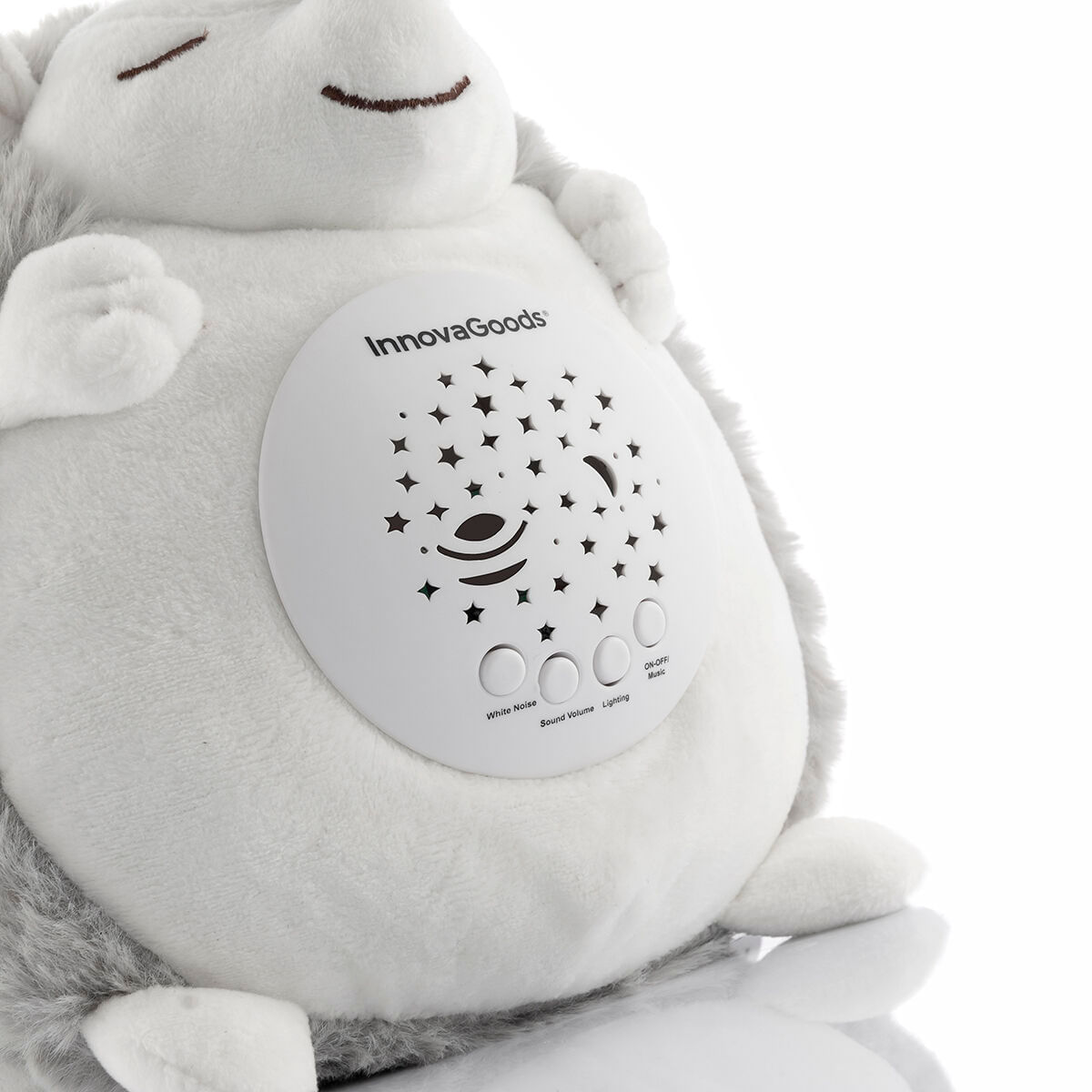 Arici de plus cu proiector de zgomot alb si lumina nocturna Spikey InnovaGoods - 2 | YEO