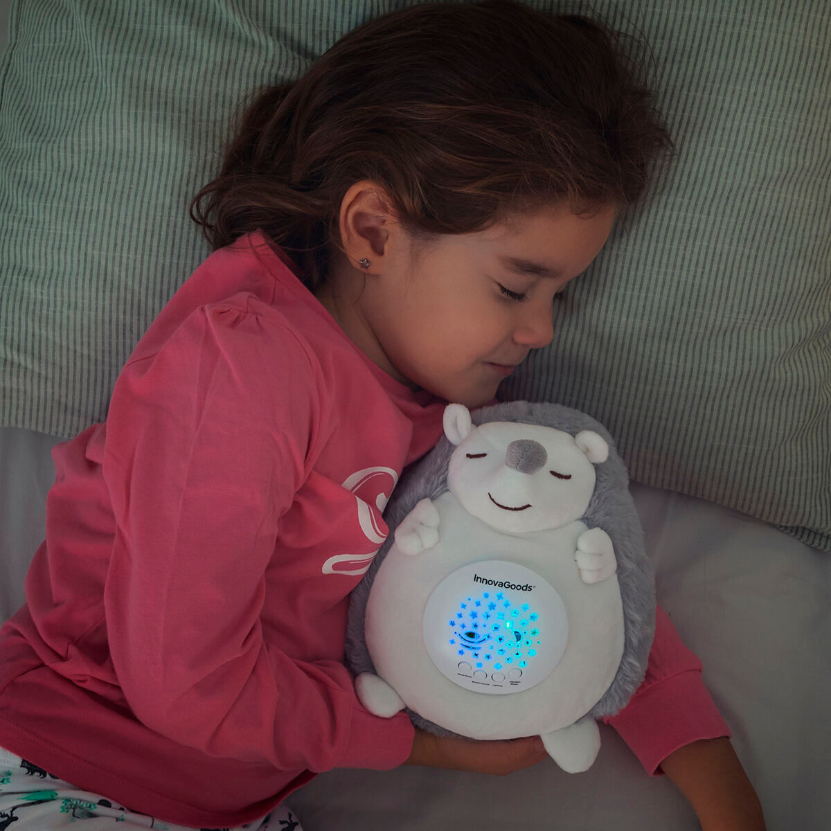 Arici de plus cu proiector de zgomot alb si lumina nocturna Spikey InnovaGoods - 5 | YEO