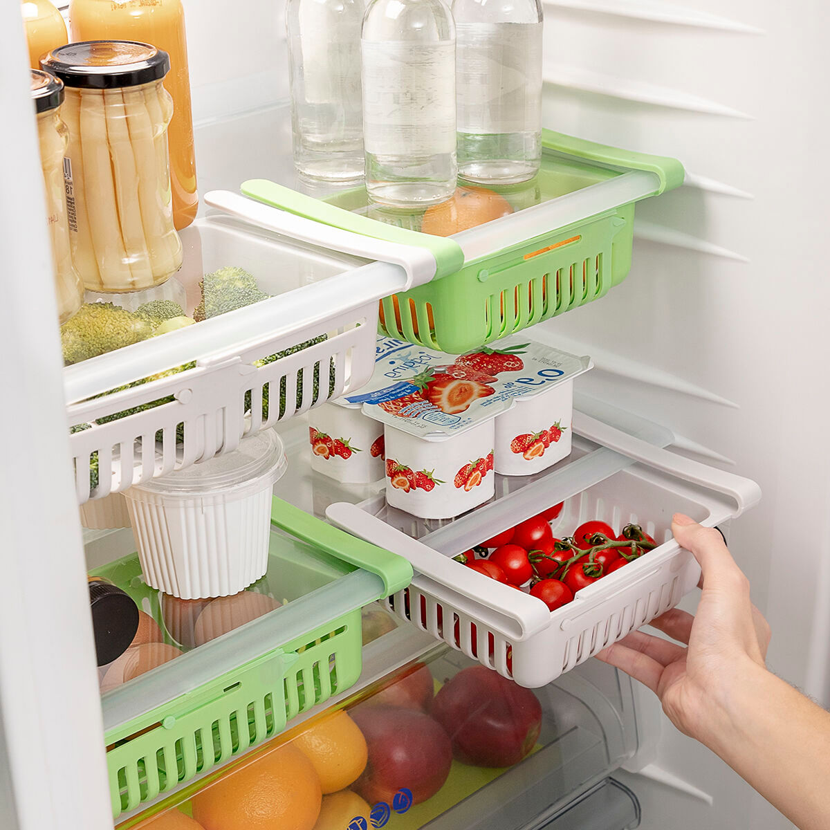 Organizator de frigider reglabil Friwer InnovaGoods 2 Unitati