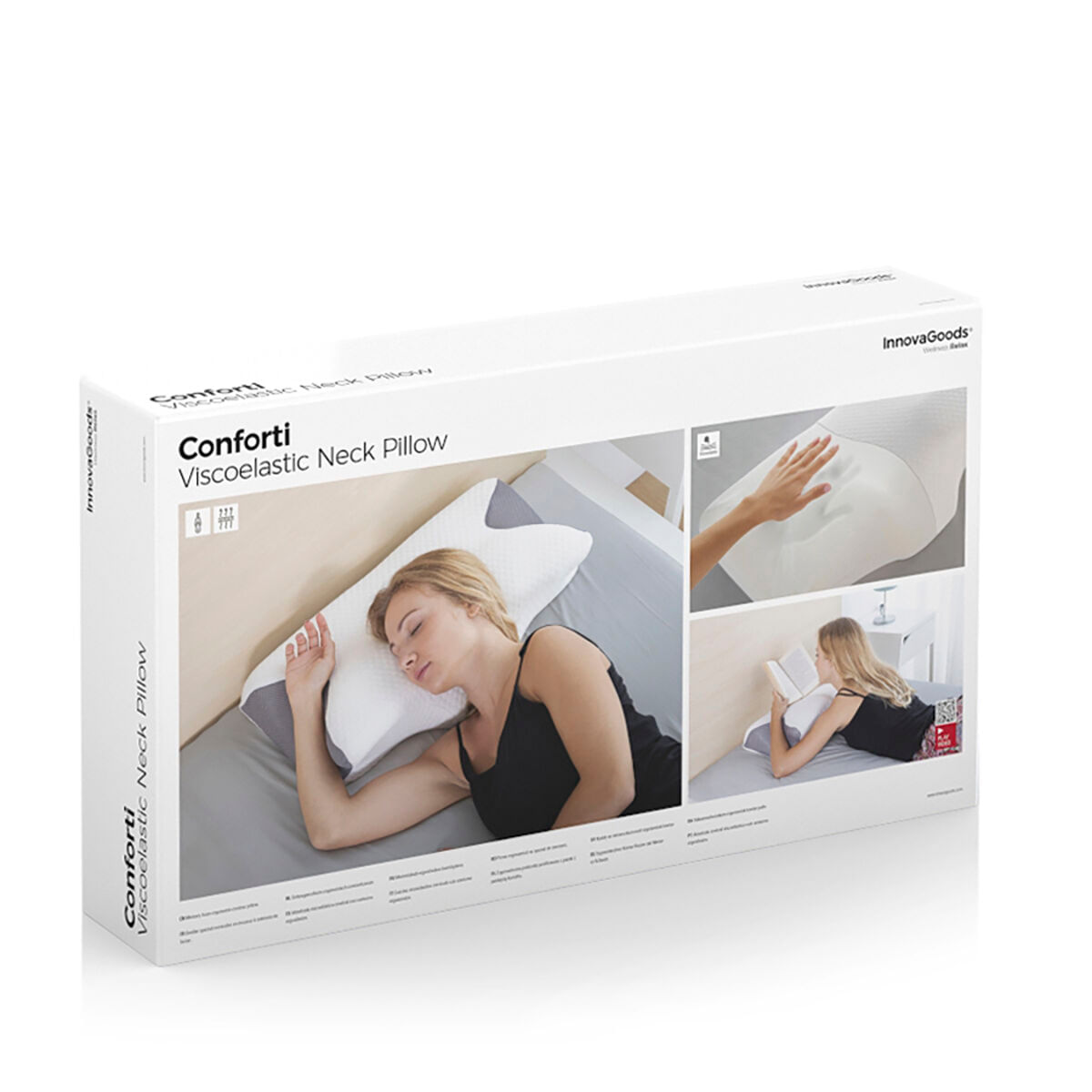Perna viscoelastica cervicala cu contur ergonomic Conforti InnovaGoods - 1 | YEO