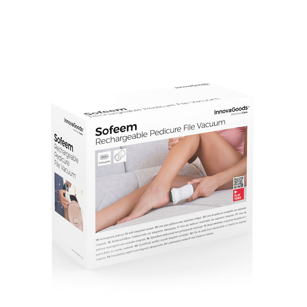 Pila de pedichiura reincarcabila cu aspirator integrat Sofeem InnovaGoods - 1 | YEO