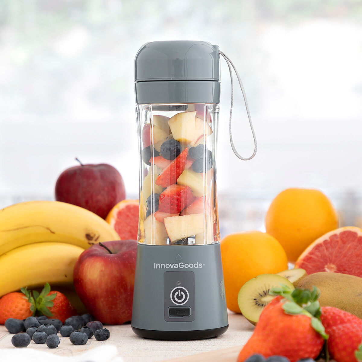 Mixer cu pahar portabil reincarcabil Shakuit InnovaGoods