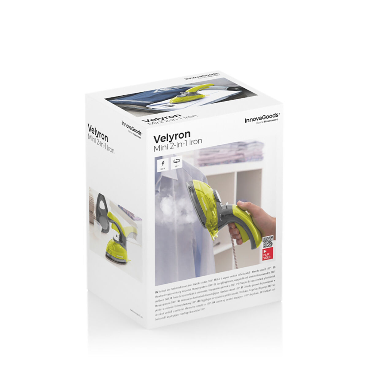 Mini fier de calcat cu abur vertical si orizontal 2 in 1 Velyron InnovaGoods 800 W - 1 | YEO