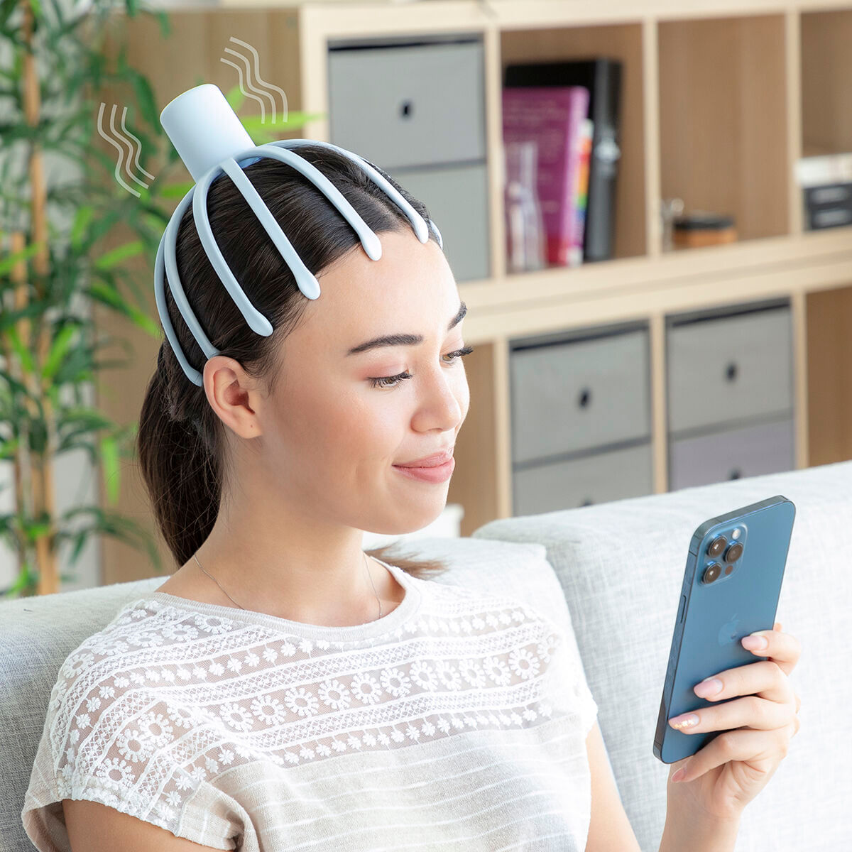 Aparat de masaj pentru cap reincarcabil Helax InnovaGoods