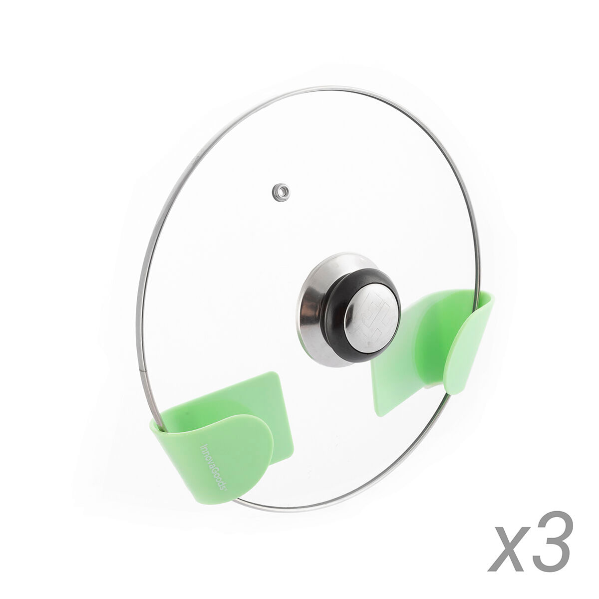 Set de 3 suporturi adezive pentru capace de cratita Smarack InnovaGoods - 4 | YEO