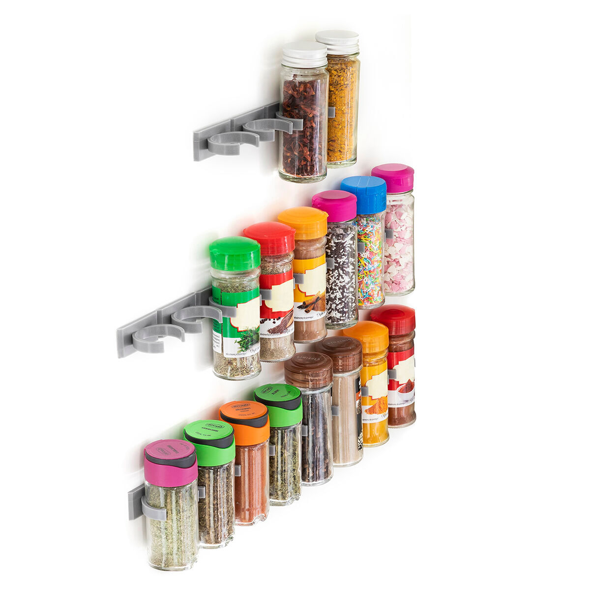 Organizator de condimente adeziv si divizibil Jarlock x20 InnovaGoods - 4 | YEO