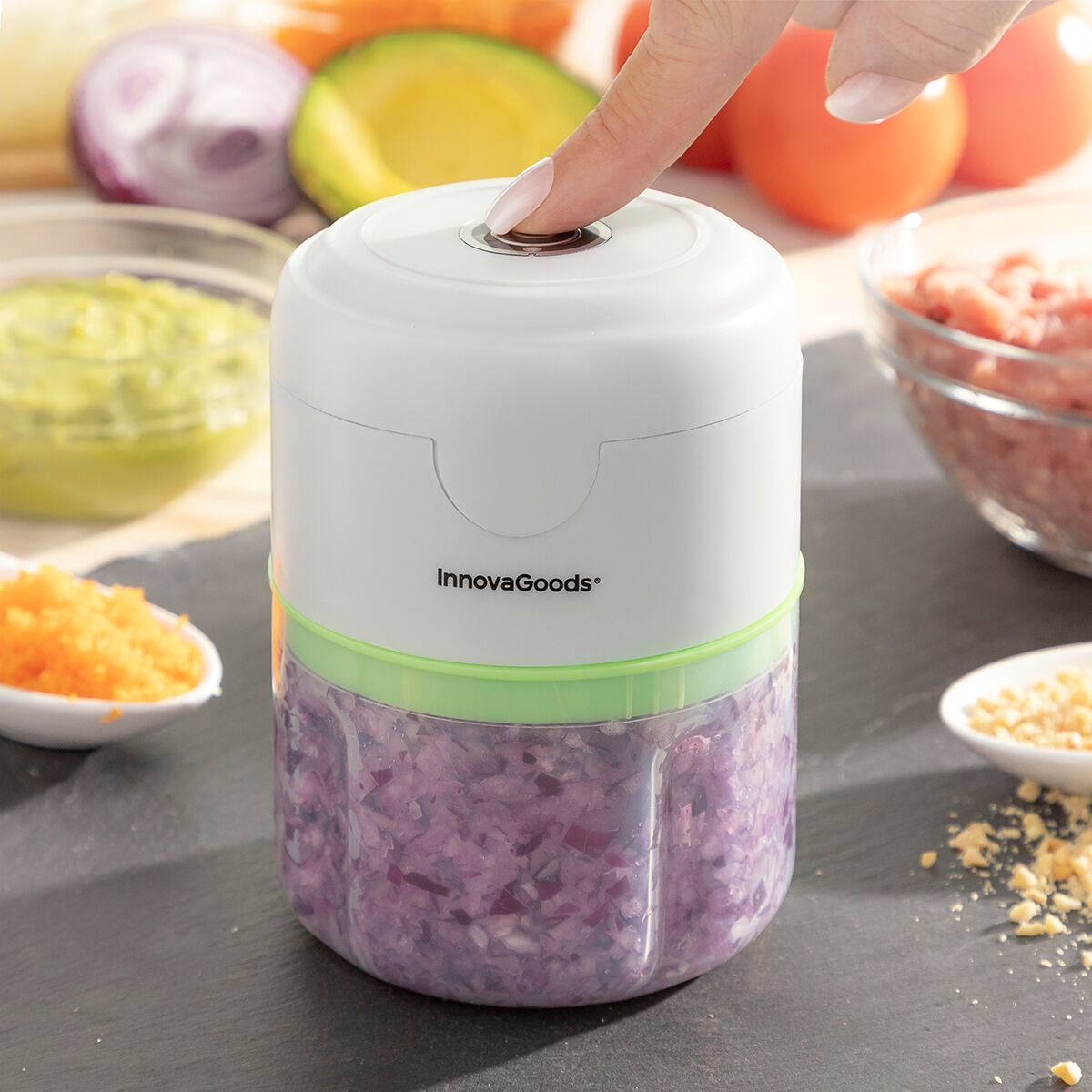 Mini tocator portabil reincarcabil Echoppie InnovaGoods