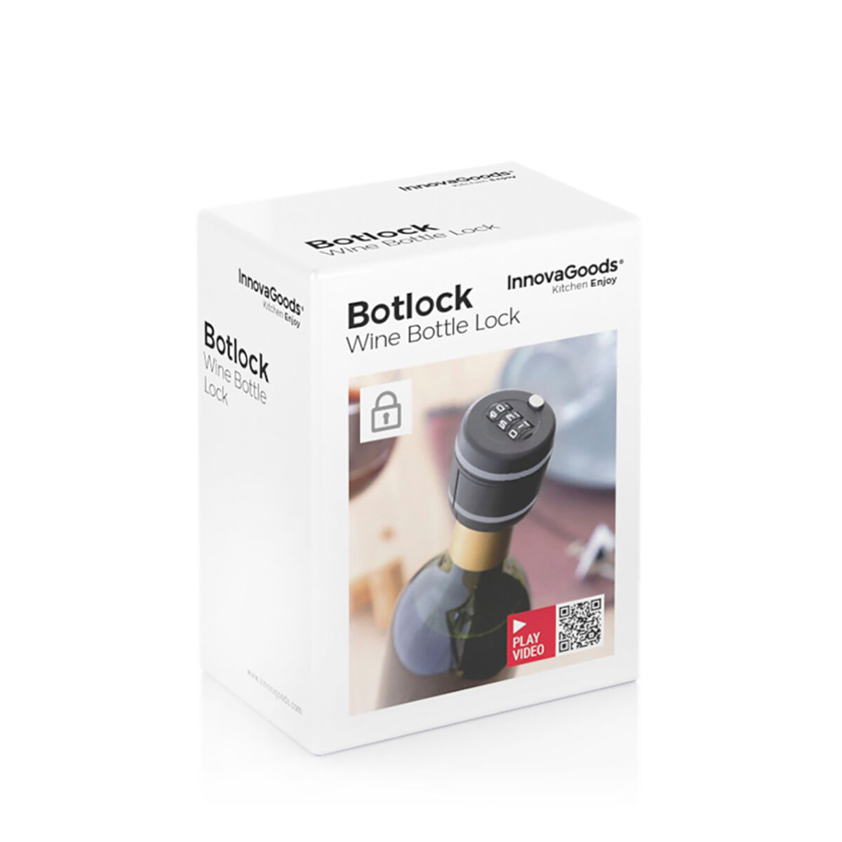 Cifru pentru sticla de vin Botlock InnovaGoods - 1 | YEO