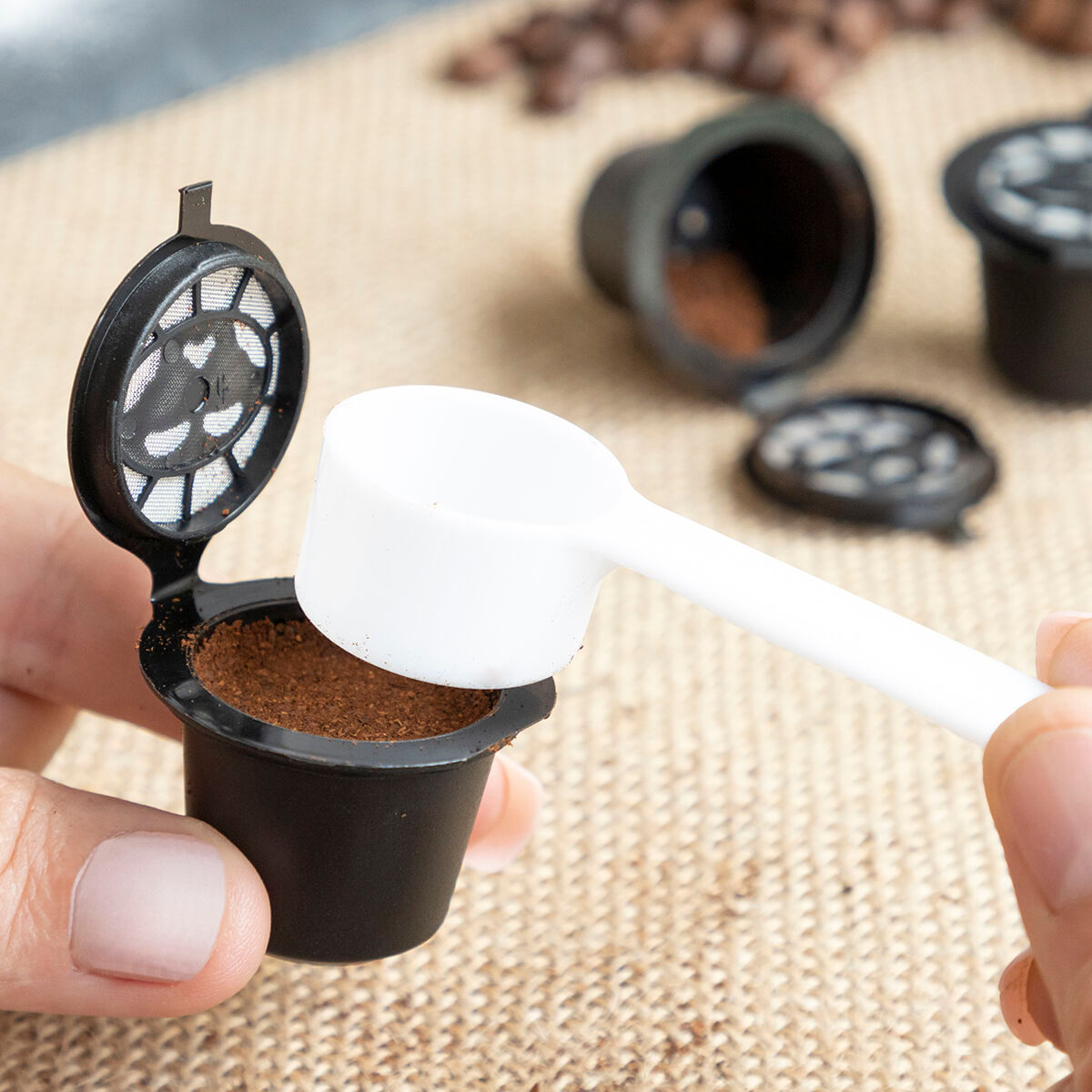 Set de 3 capsule de cafea reutilizabile Recoff InnovaGoods - 5 | YEO
